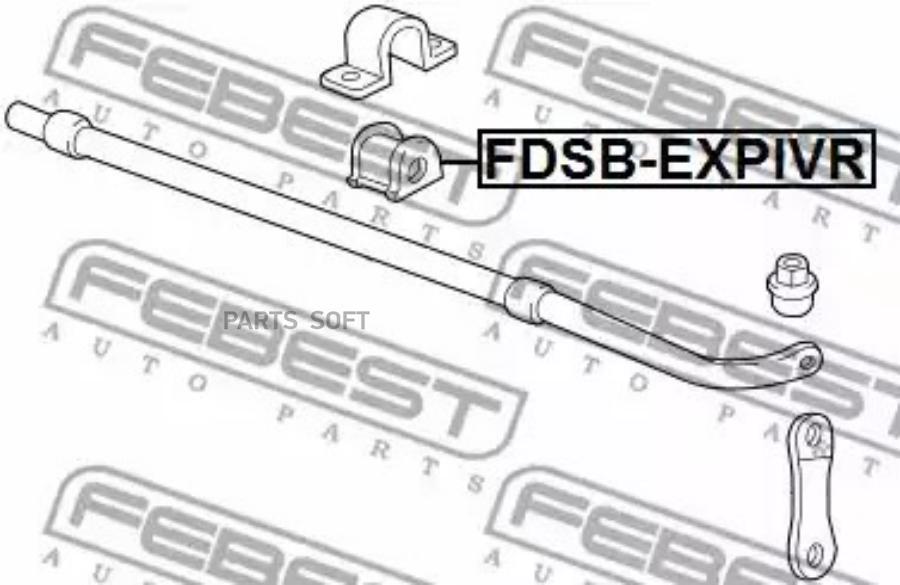 

FEBECT FDSBEXPIVR FDSB-EXPIVR_втулка стабилизатора заднего! D23.5\ Ford Explorer 02-11