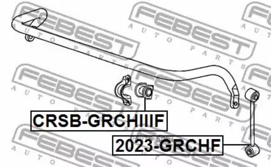 

FEBECT CRSBGRCHIIIF CRSBGRCHIIIF_втулка стабилизатора пер.!\ Jeep Grand Cherokee 06-10