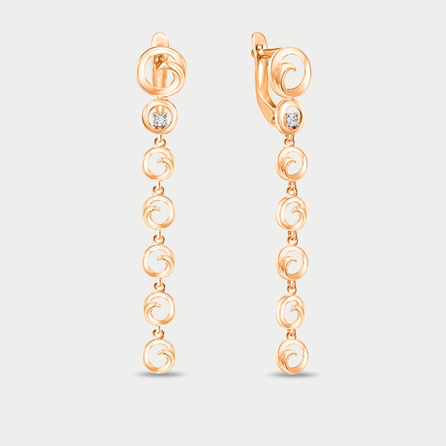 

Серьги из золота с фианитом GOLD CENTER 04-52-0563-00, 04-52-0563-00