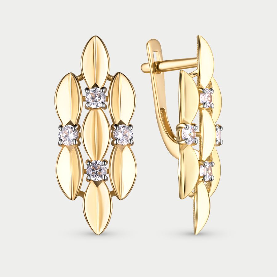 

Серьги из золота с фианитом GOLD CENTER 014832-4102, 014832-4102