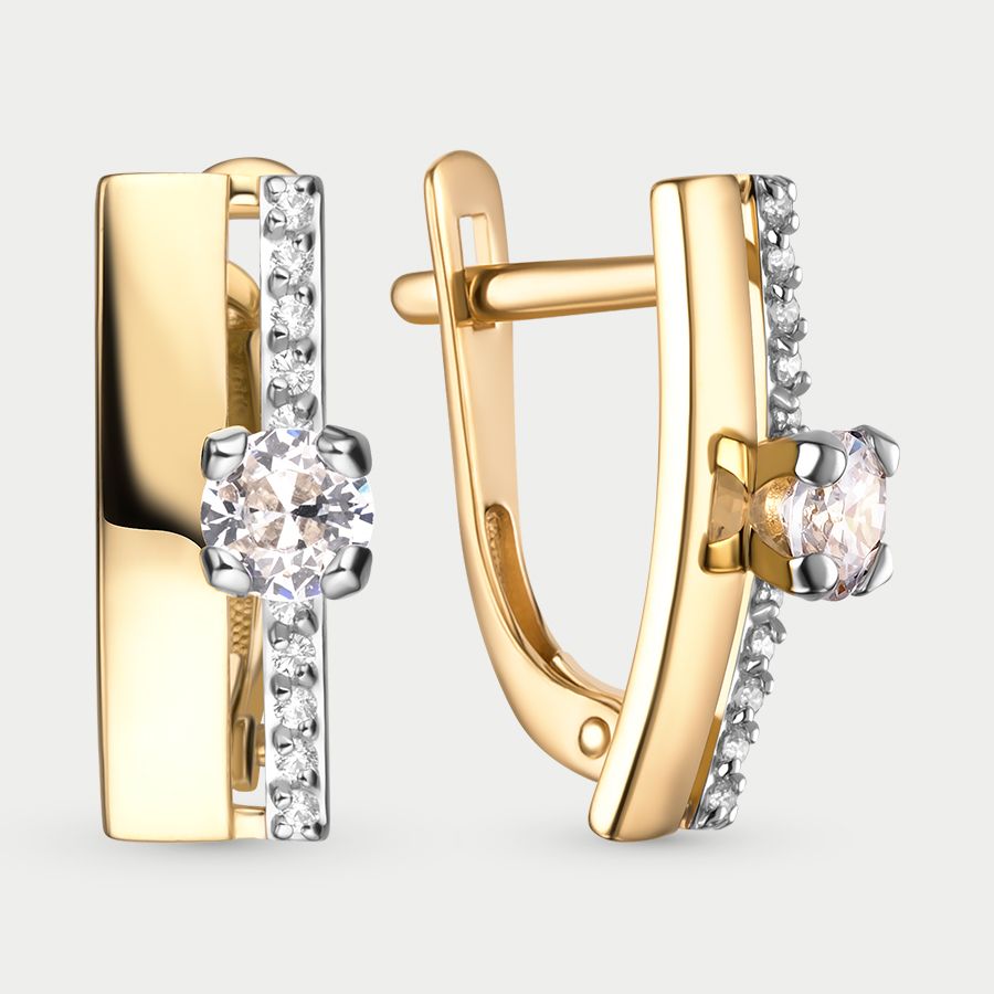 

Серьги из золота с фианитом GOLD CENTER 020272-4102, 020272-4102