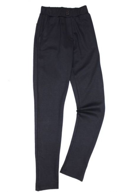 фото Трикотажные брюки для девочки "классика" (темно-синий / 164) breeze