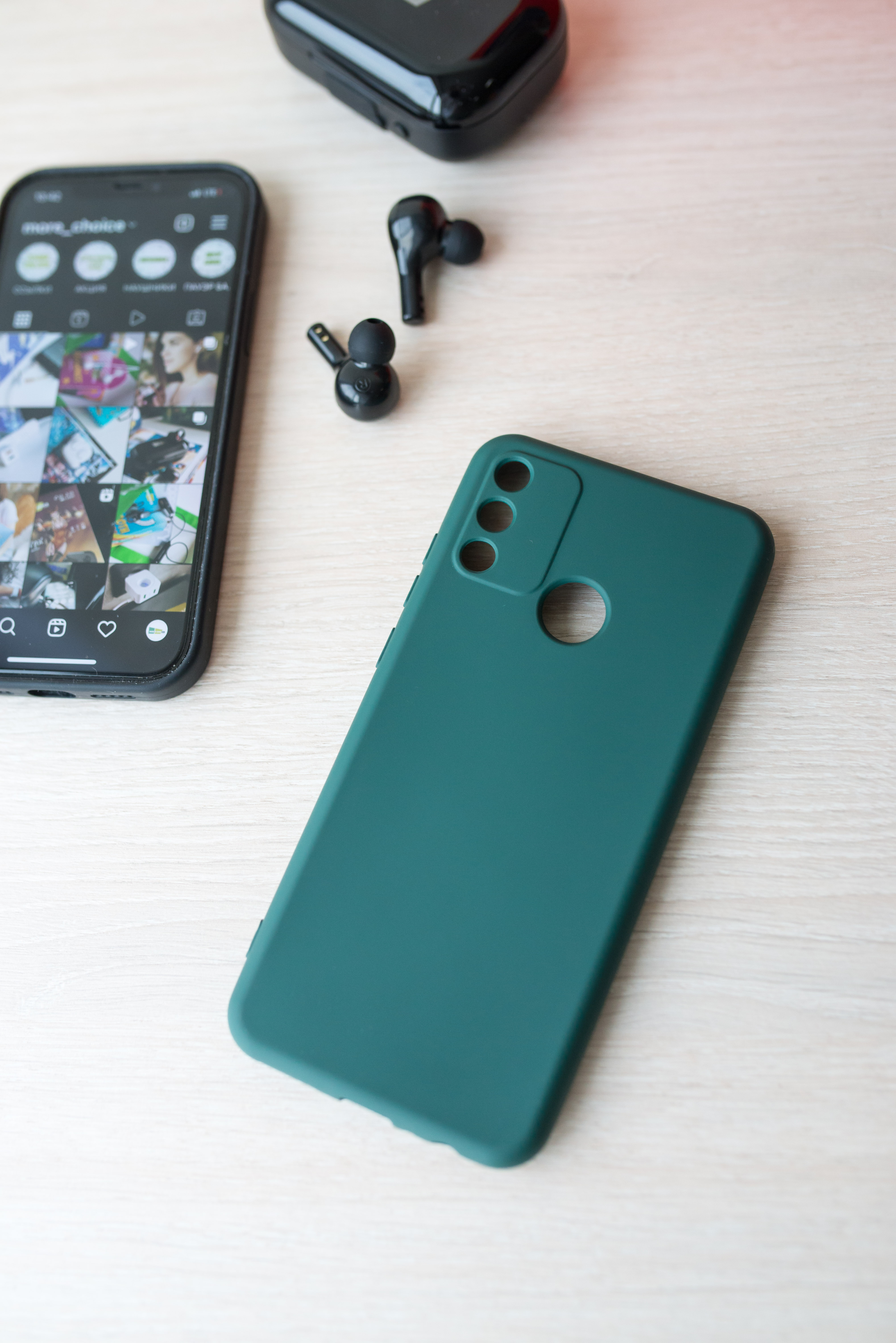 

Чехол-накладка More choice Flex для Honor 9A/Y6P plus (2020) Dark Green, Зеленый, FHH9A