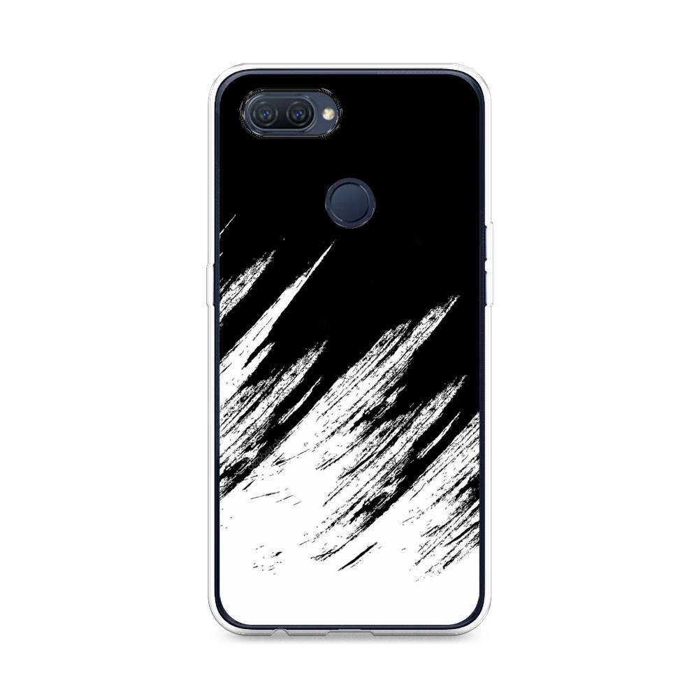 

Чехол Awog на Oppo A12 "Черно белые брызги", Разноцветный, 253450-3