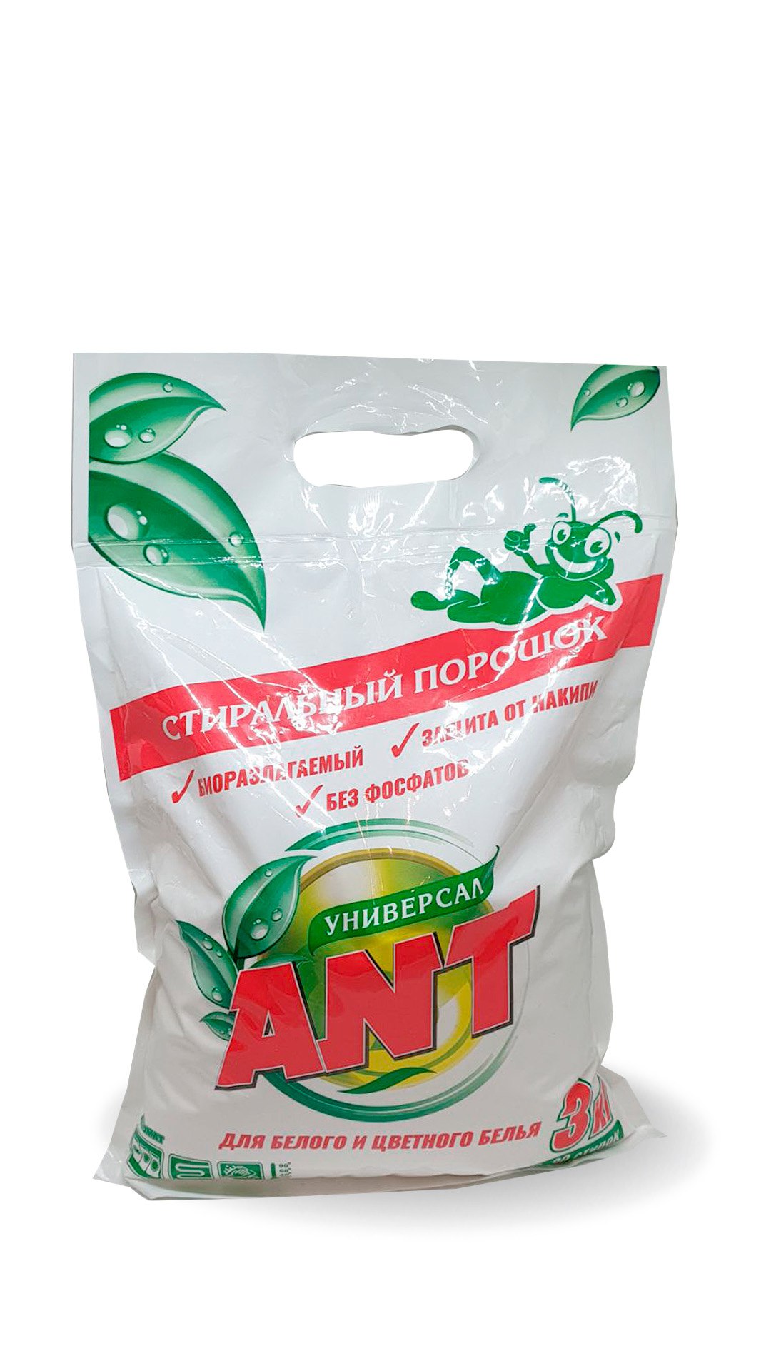 

Стиральный порошок Ant универсальный для всех видов ткани, универсальный