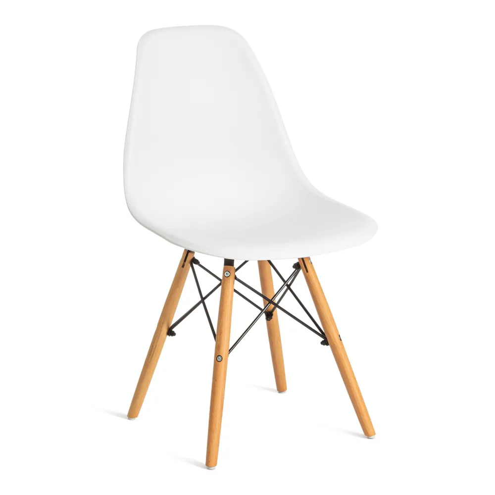 Стул Tetchair CINDY (EAMES) (mod. 1801) белый/бежевый/черный