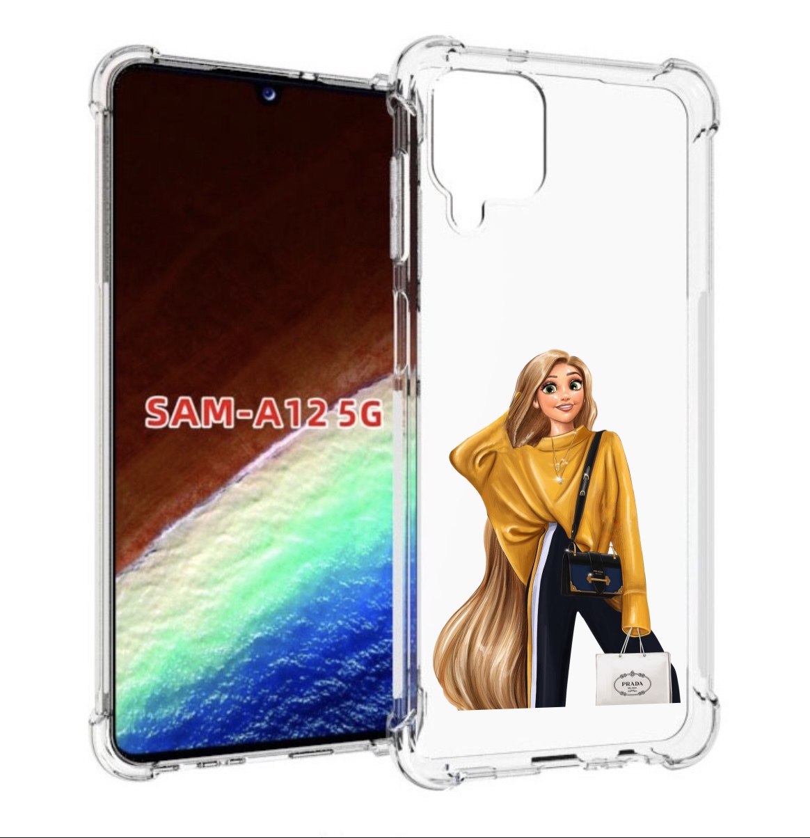 Чехол MyPads модная-рапунсель женский для Samsung Galaxy A12 (SM-A125F) 2020/21 Tocco