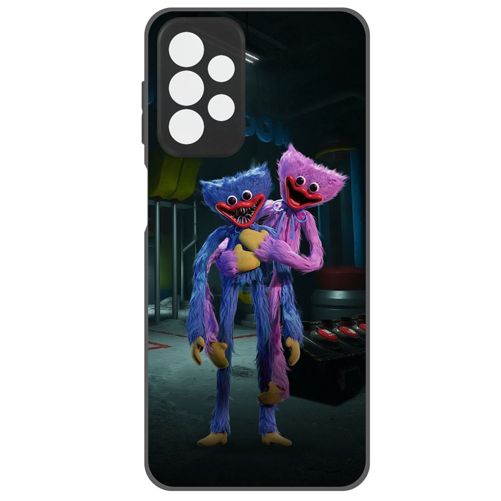 

Чехол-накладка Софт Хаги Ваги и Киси Миси для Samsung Galaxy A23 (A235), Черный