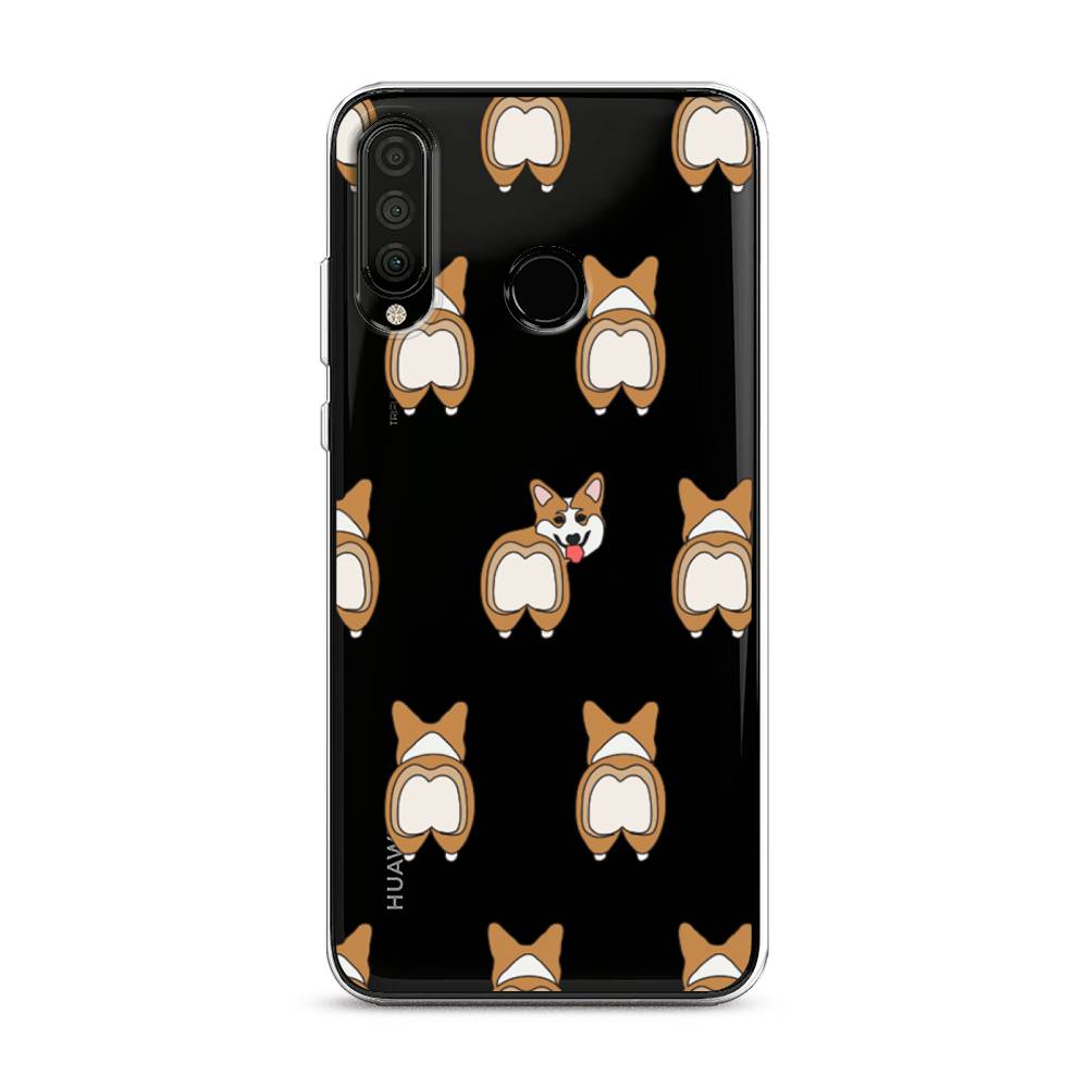 фото Чехол awog "милый корги фон" для honor 20s