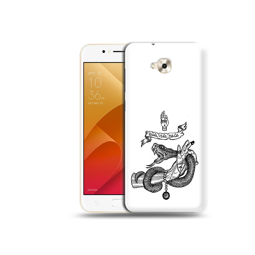 

Чехол MyPads Tocco для Asus ZenFone Live (ZB501KL) змея на руке рисунок (PT109094.653.366), Tocco