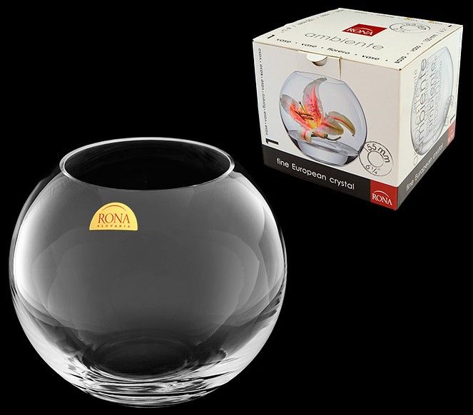 Ваза круглая прозрачная Ambiente Высота: 20 см