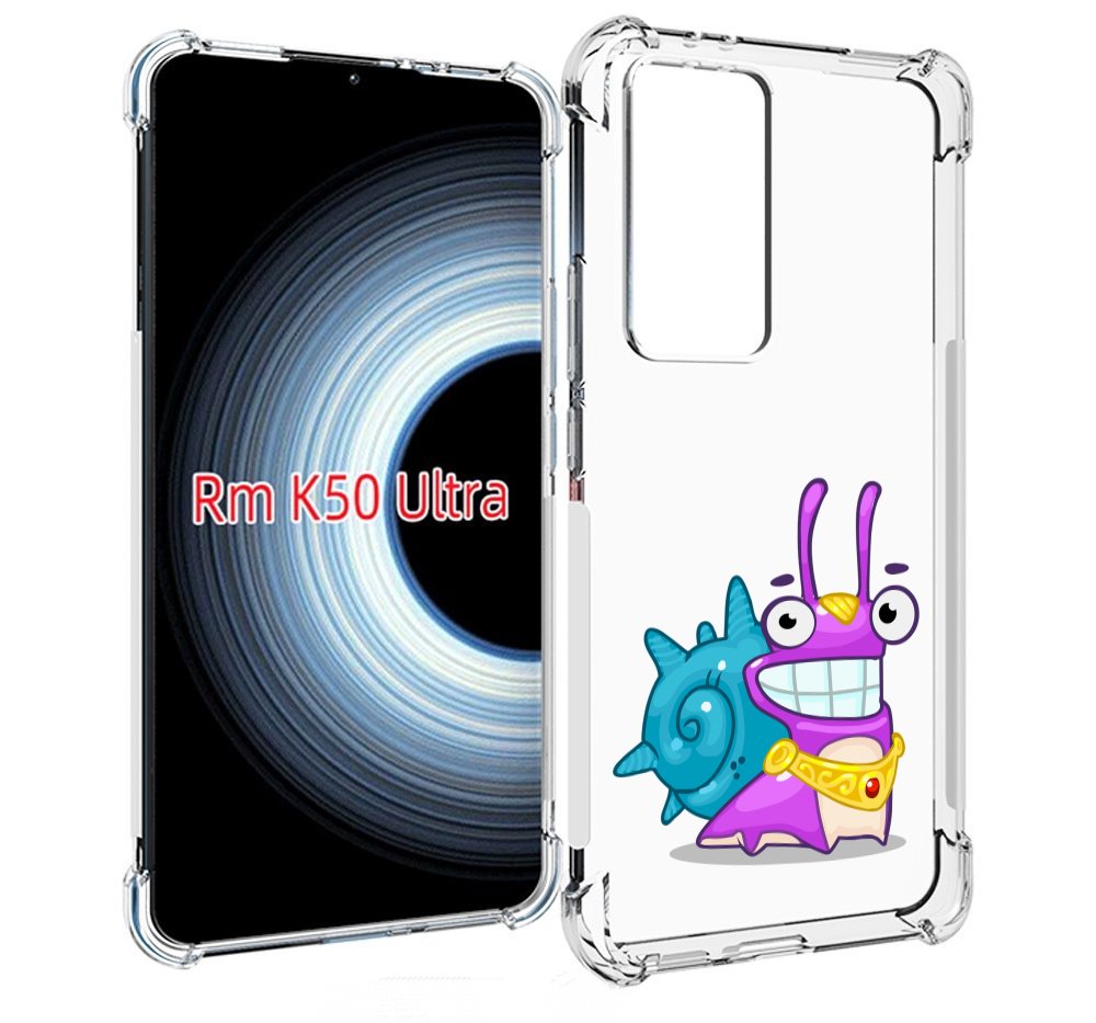 

Чехол MyPads улитка-принц для Xiaomi 12T / Redmi K50 Ultra, Прозрачный, Tocco