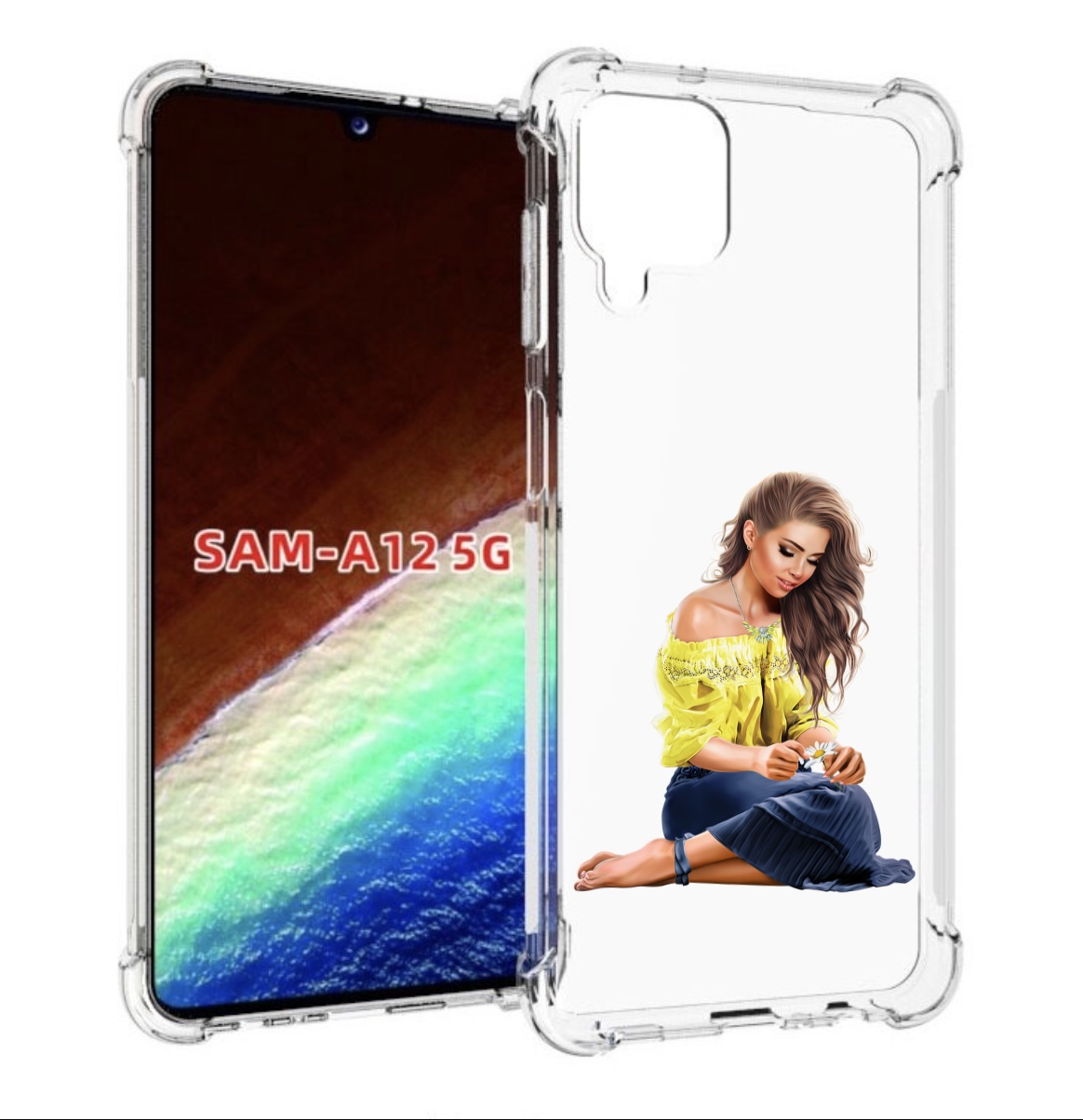 

Чехол MyPads миленькая-девочка женский для Samsung Galaxy A12 (SM-A125F) 2020/21, Прозрачный, Tocco