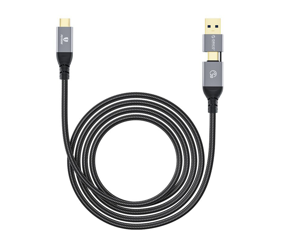 Кабель USB Type-C-USB Orico 05м черный 2700₽