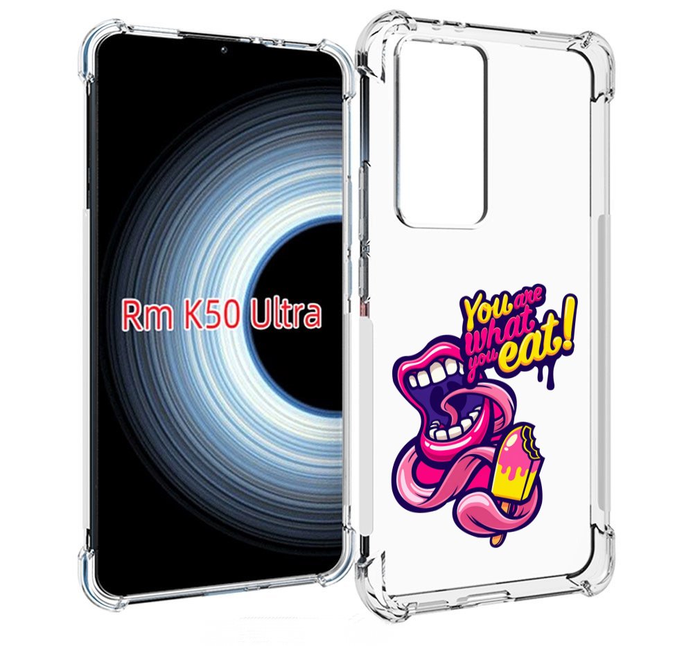 

Чехол MyPads ты-то-что-ты-ешь для Xiaomi 12T / Redmi K50 Ultra, Прозрачный, Tocco