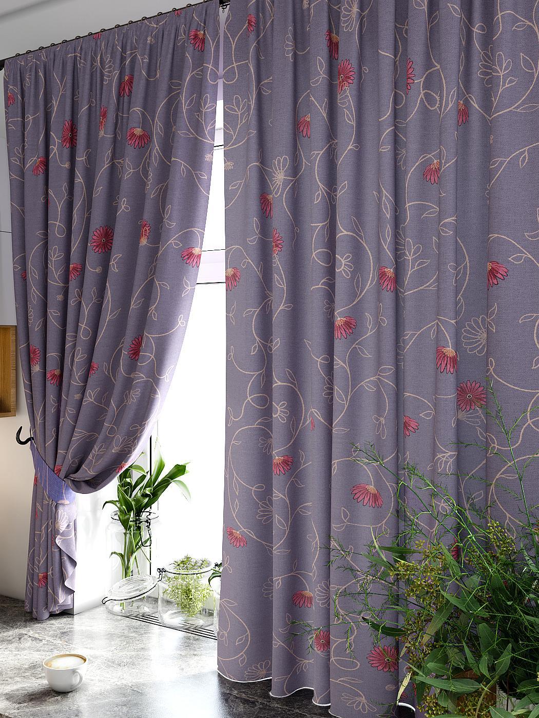 

Комплекты штор AT HOME Киронас высота 180 см, ширина 150 см, Бежевый, 920225