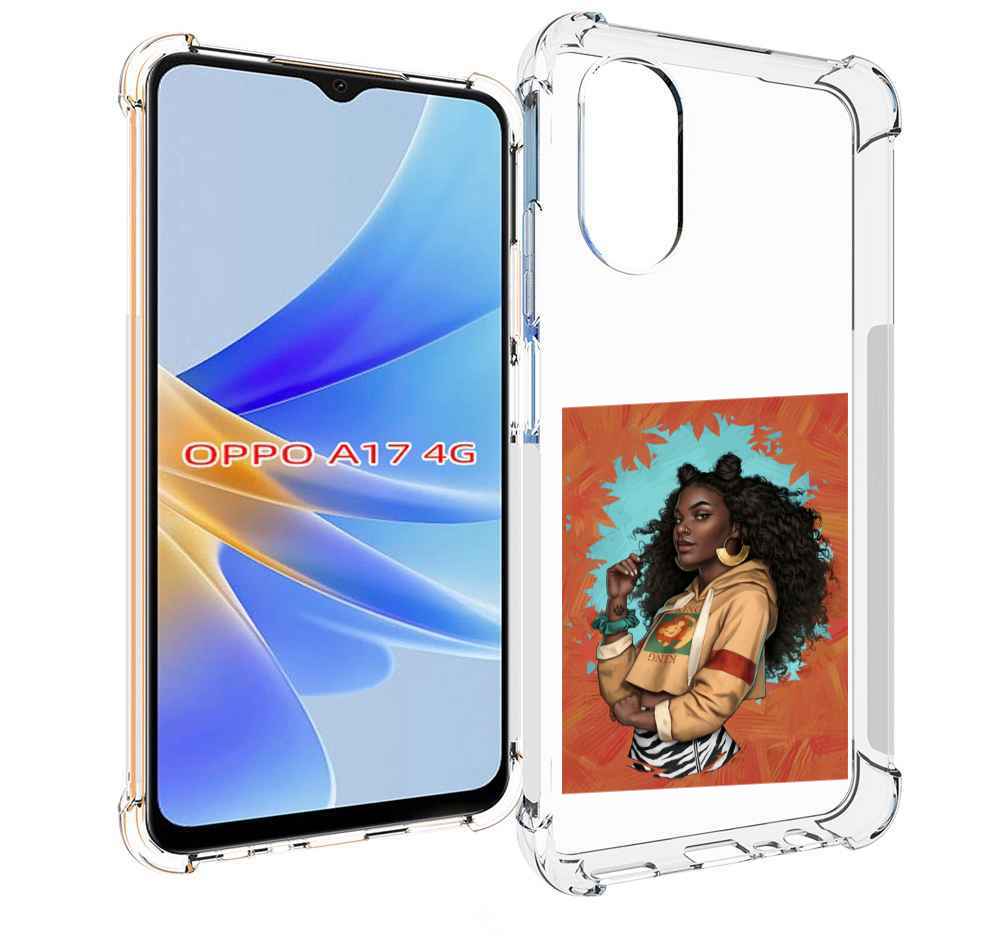 

Чехол MyPads темная-девушка женский для OPPO A17, Прозрачный, Tocco