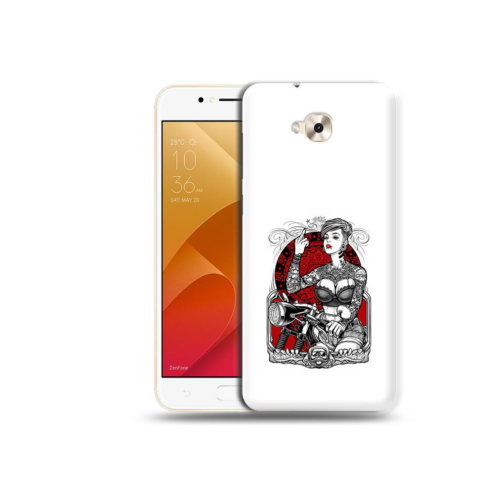 

Чехол MyPads Tocco для Asus ZenFone Live (ZB501KL) девушка на мотоцикле (PT109094.653.308), Tocco