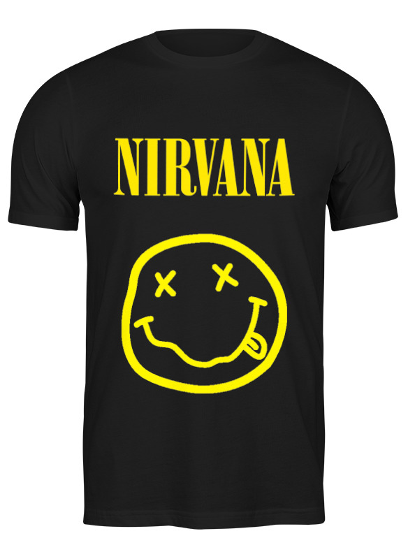 

Футболка мужская Printio Nirvana черная S, Черный, Nirvana