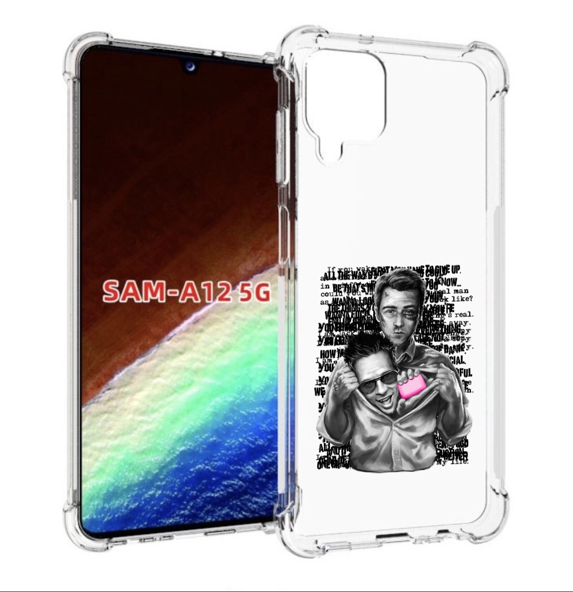 

Чехол MyPads бойцовский клуб для Samsung Galaxy A12 (SM-A125F) 2020/21/A12 Nacho SM-A127F, Прозрачный, Tocco