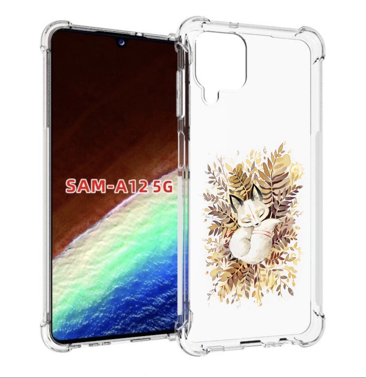 

Чехол MyPads лисенок в траве для Samsung Galaxy A12 (SM-A125F) 2020/21/A12 Nacho SM-A127F, Прозрачный, Tocco