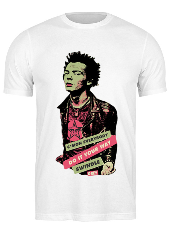 

Футболка мужская Printio Sid vicious белая S, Белый, Sid vicious