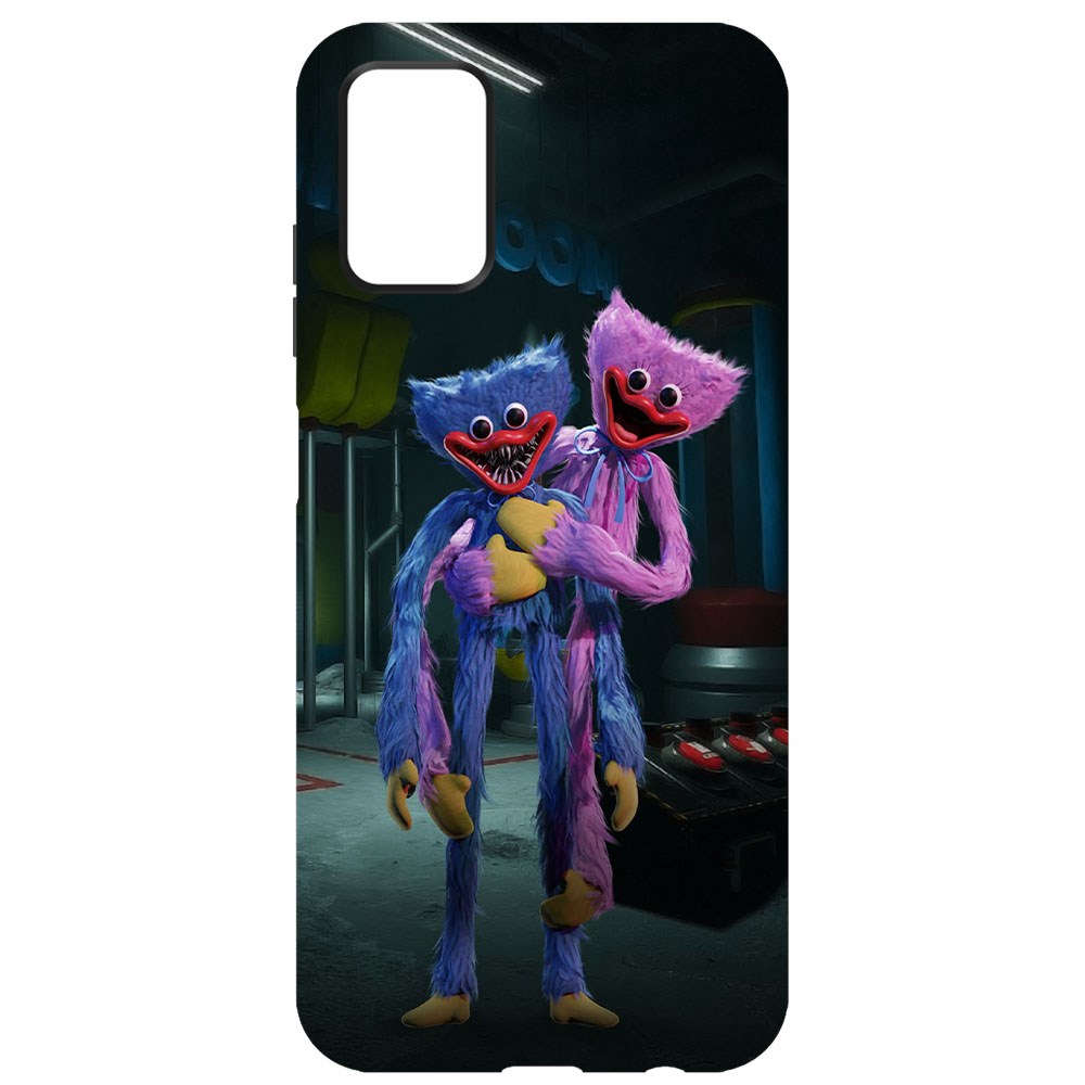 

Чехол-накладка Софт Хаги Ваги и Киси Миси для Samsung Galaxy A03s (A037), Черный