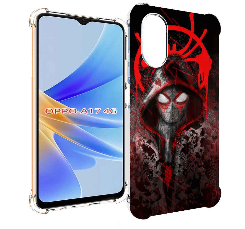 

Чехол MyPads страшный человек паук мужской для OPPO A17, Прозрачный, Tocco