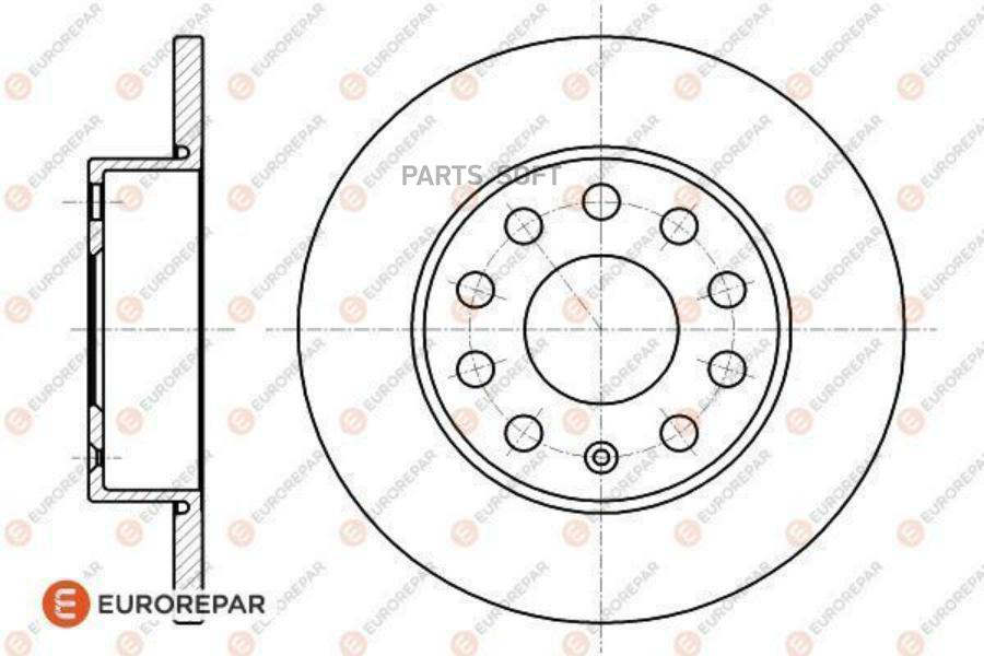 

Диск Тормозной | Зад Прав/Лев | 1618882080 Nsii0024780234 EUROREPAR арт. 1618882080