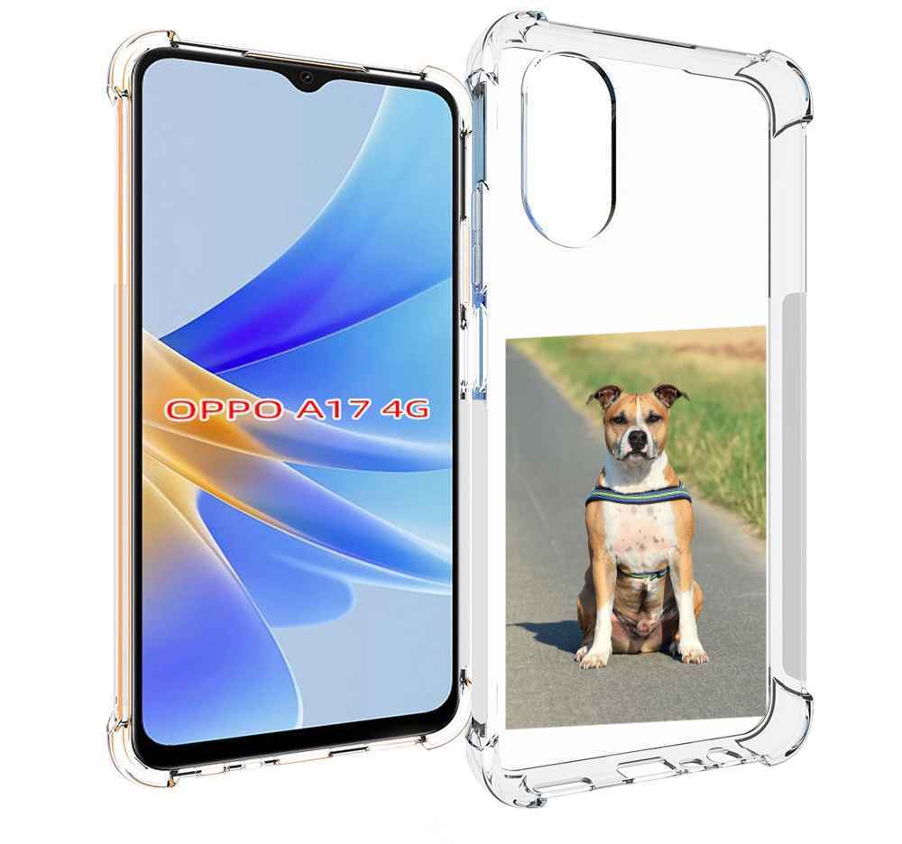 

Чехол MyPads стаффорд терьер для OPPO A17, Прозрачный, Tocco