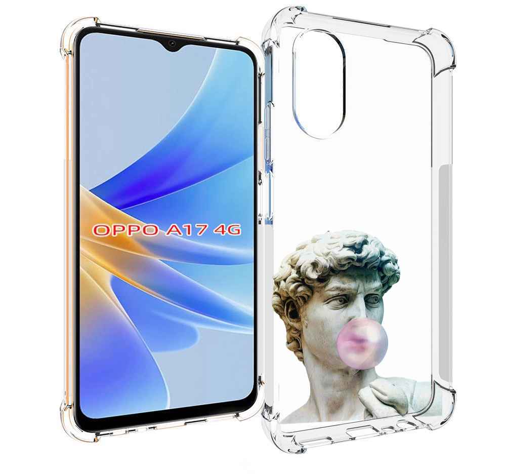 

Чехол MyPads статуя-с-жвачкой для OPPO A17, Прозрачный, Tocco