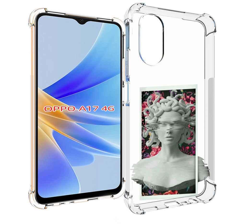 

Чехол MyPads статуя-медузы для OPPO A17, Прозрачный, Tocco