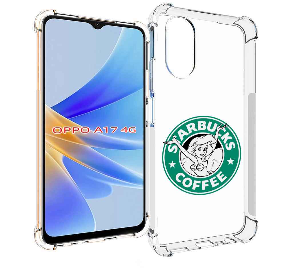 

Чехол MyPads старбакс-кофее для OPPO A17, Прозрачный, Tocco
