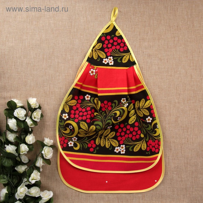 

Полотенце Луковка, двойная, хохлома, сувенирное