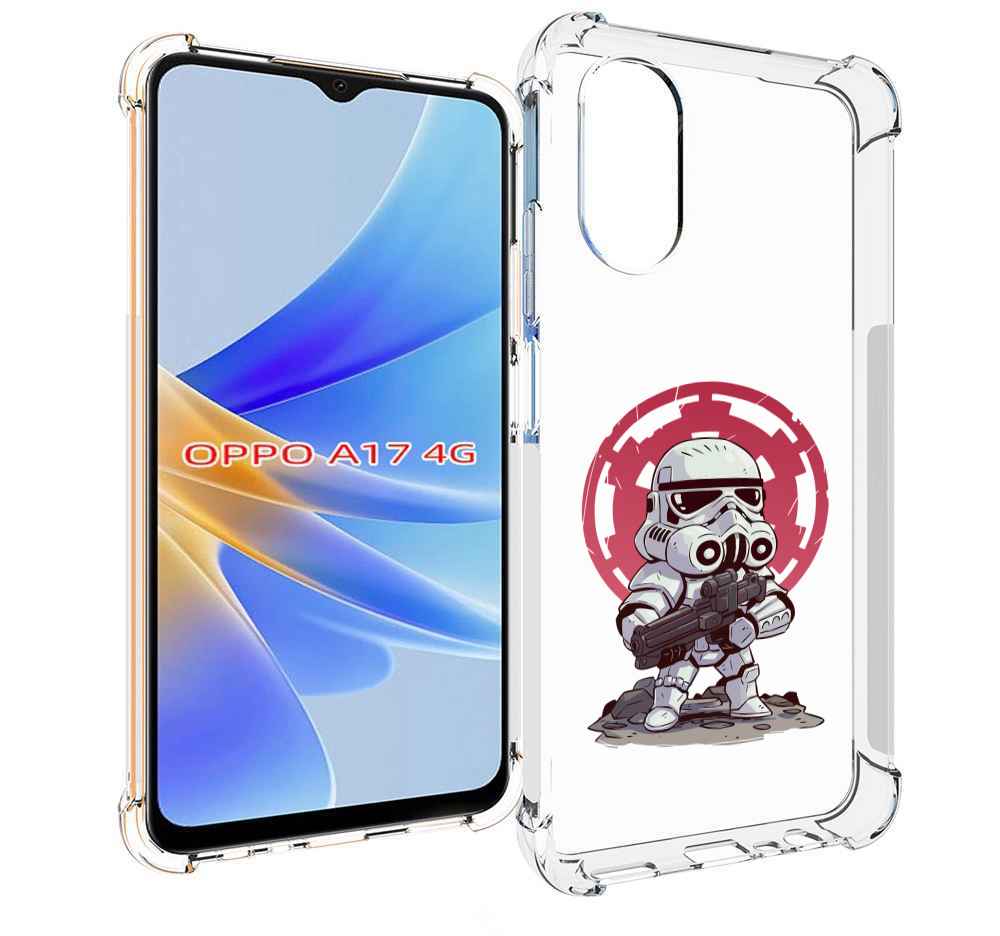 

Чехол MyPads солдат-из-старварс для OPPO A17, Прозрачный, Tocco