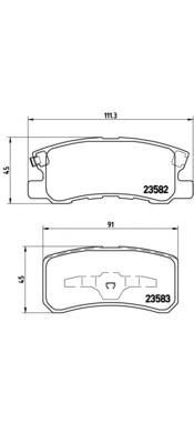 Колодки дисковые з. mitsubishi pajero/montero 1.8gdi/3.2di/3.5gdi P54031 =803 02=fdb1604 100057025277