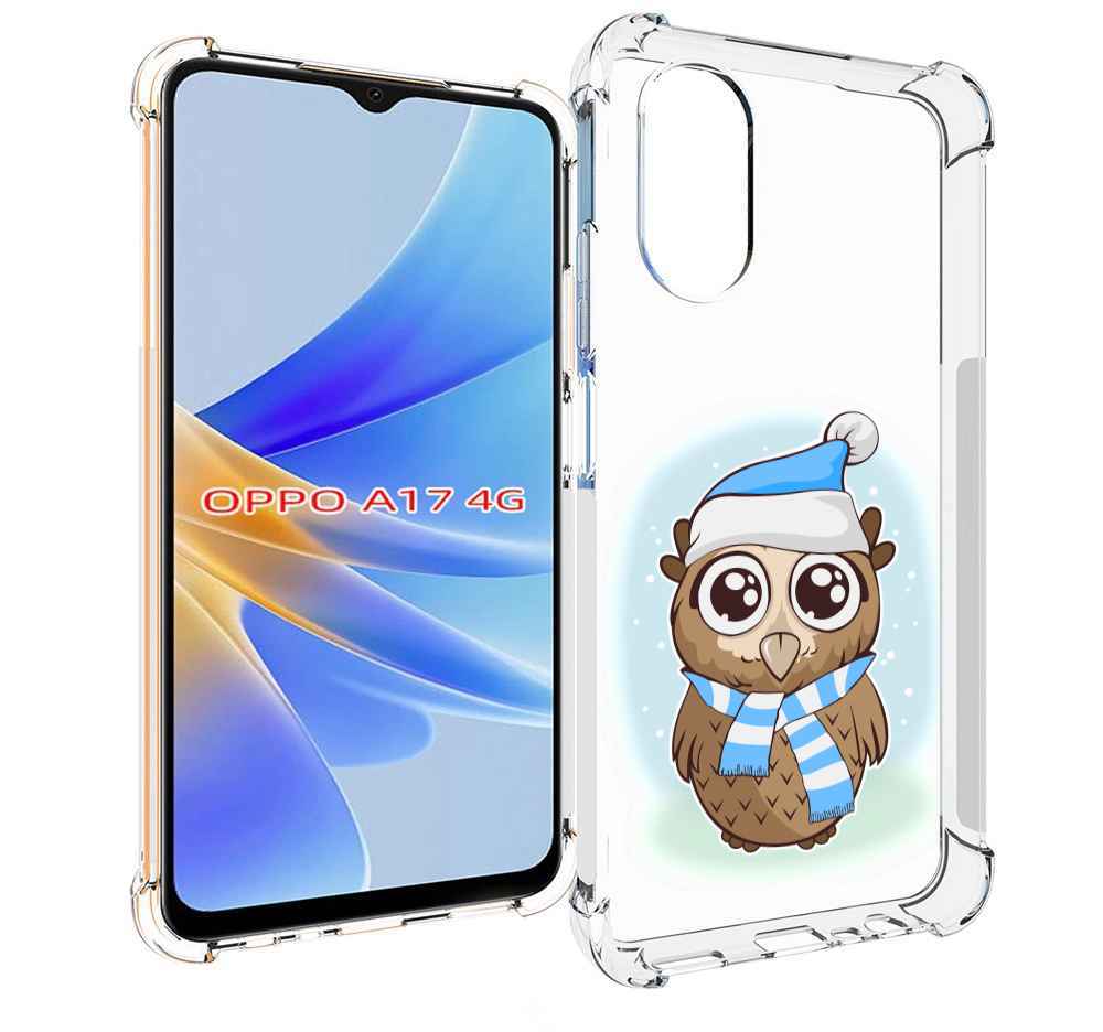 

Чехол MyPads сова-в-шарфике-и-шапке для OPPO A17, Прозрачный, Tocco