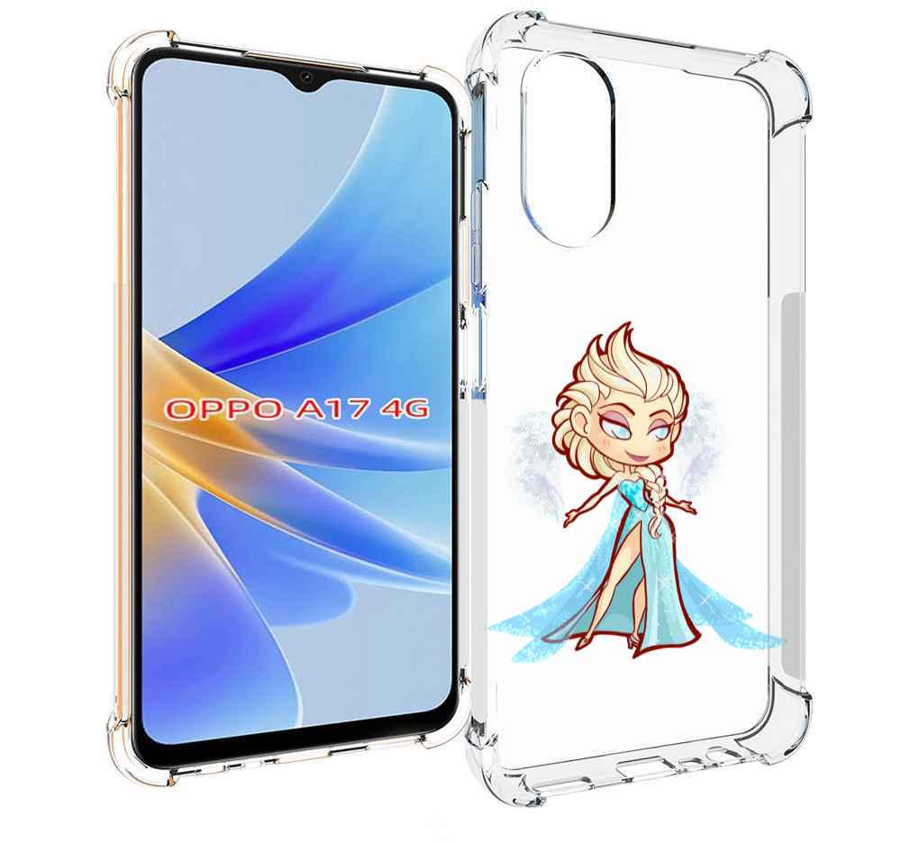 

Чехол MyPads снежная-принцесса женский для OPPO A17, Прозрачный, Tocco