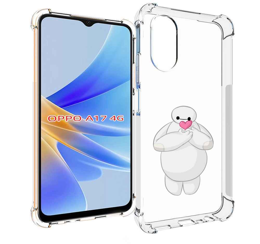

Чехол MyPads снеговик-с-сердечком для OPPO A17, Прозрачный, Tocco