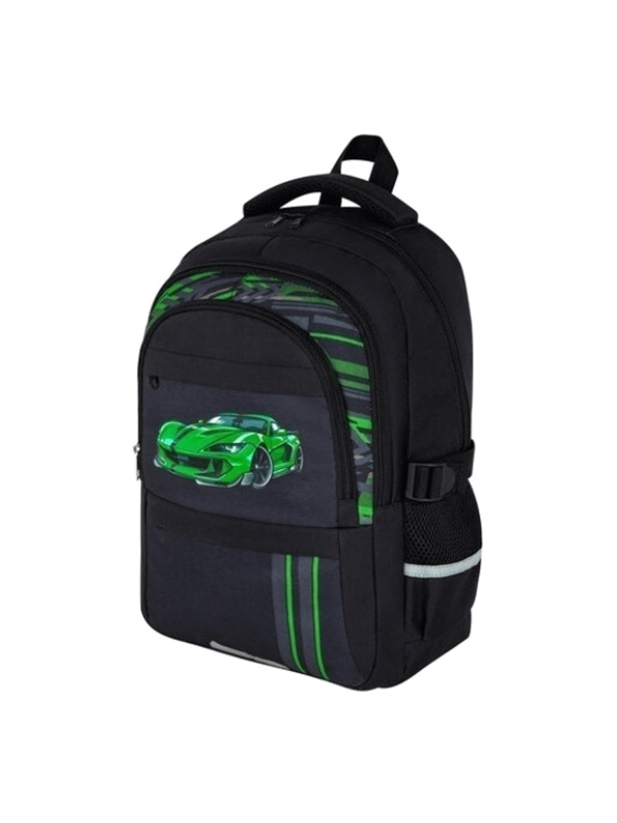 

Рюкзак для мальчика Brauberg vibe Green car черный
