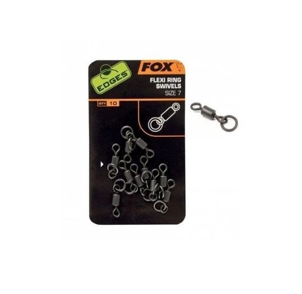 

Вертлюг с кольцом Fox Edges Flexi Ring Swivel 10шт Size 7