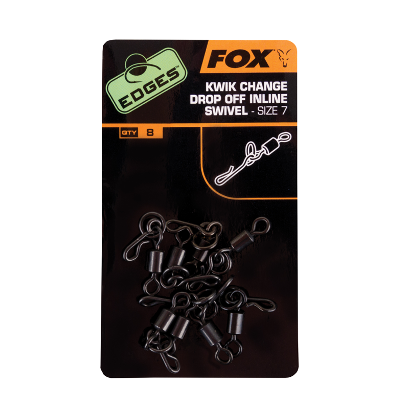 

Вертлюг быстросьемный Fox Edges Kwik Change Swivels 10шт Size 7