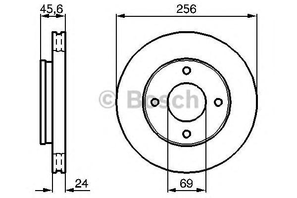 

Тормозной диск BOSCH 0986479187