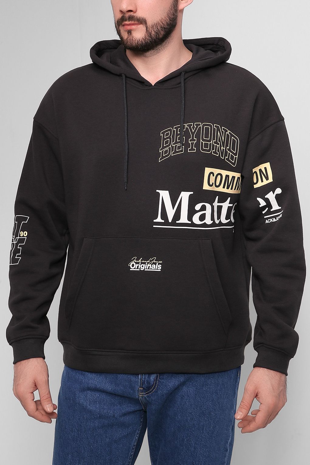 

Худи мужское Jack & Jones 12207515 черное S, 12207515