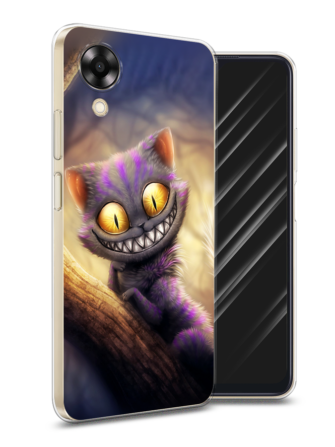 

Чехол Awog на Oppo A17K "Cheshire Cat", Фиолетовый;желтый, 2512850-1