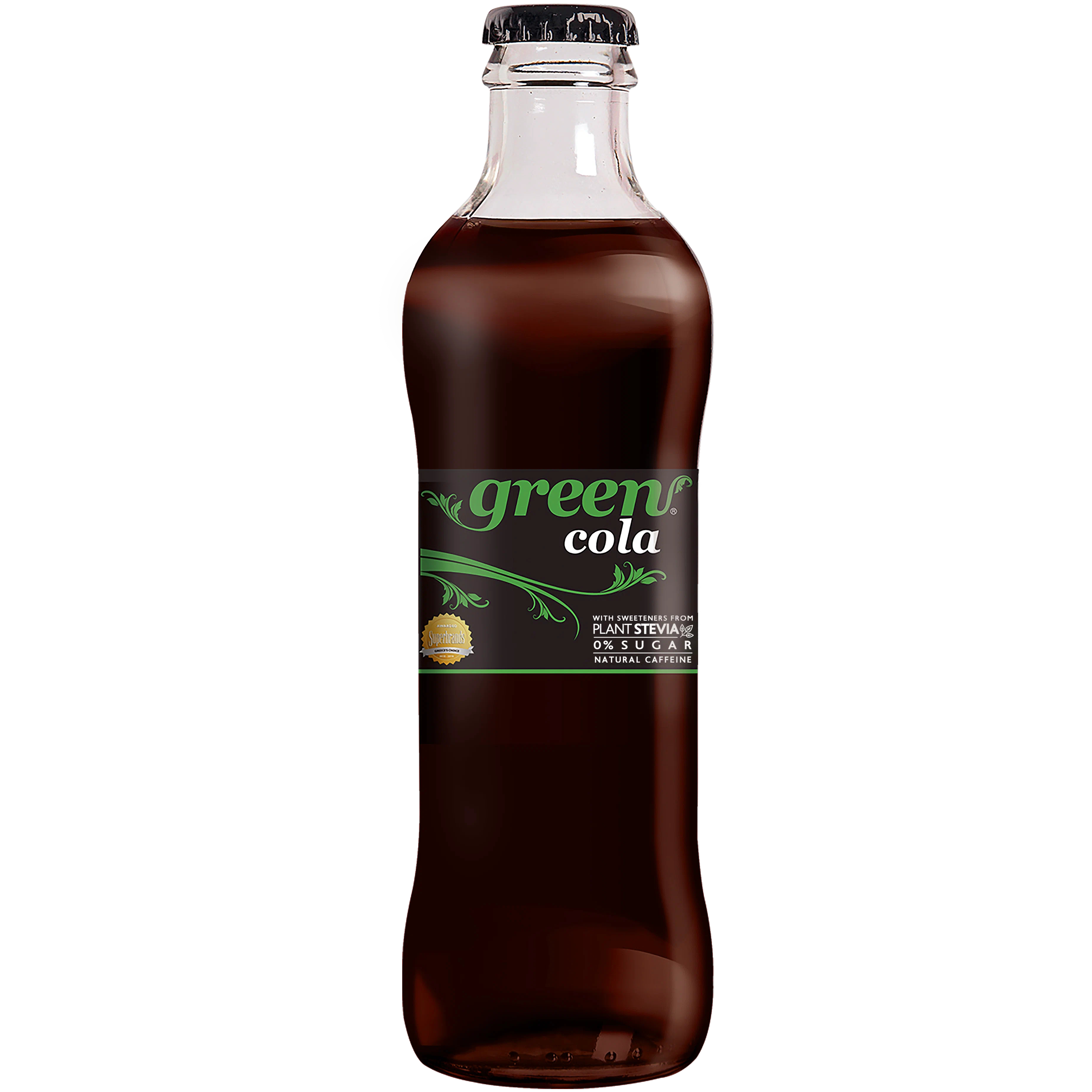 Напиток Green Cola сильногазированный, без сахара, кола, 250 мл