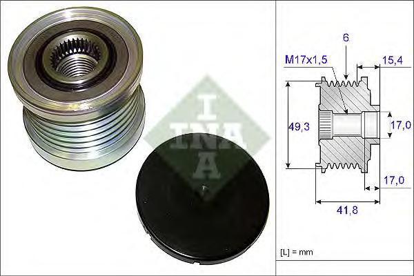 

Шкив генератора CITROEN C4 II 1.4/1.6 535019310