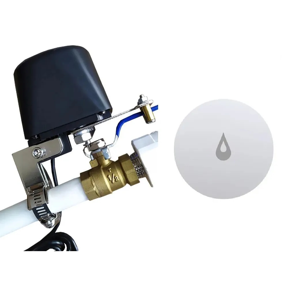 

Умный привод перекрытия воды, газа Izba Tech 00240 + Датчик протечки Zigbee, 00240