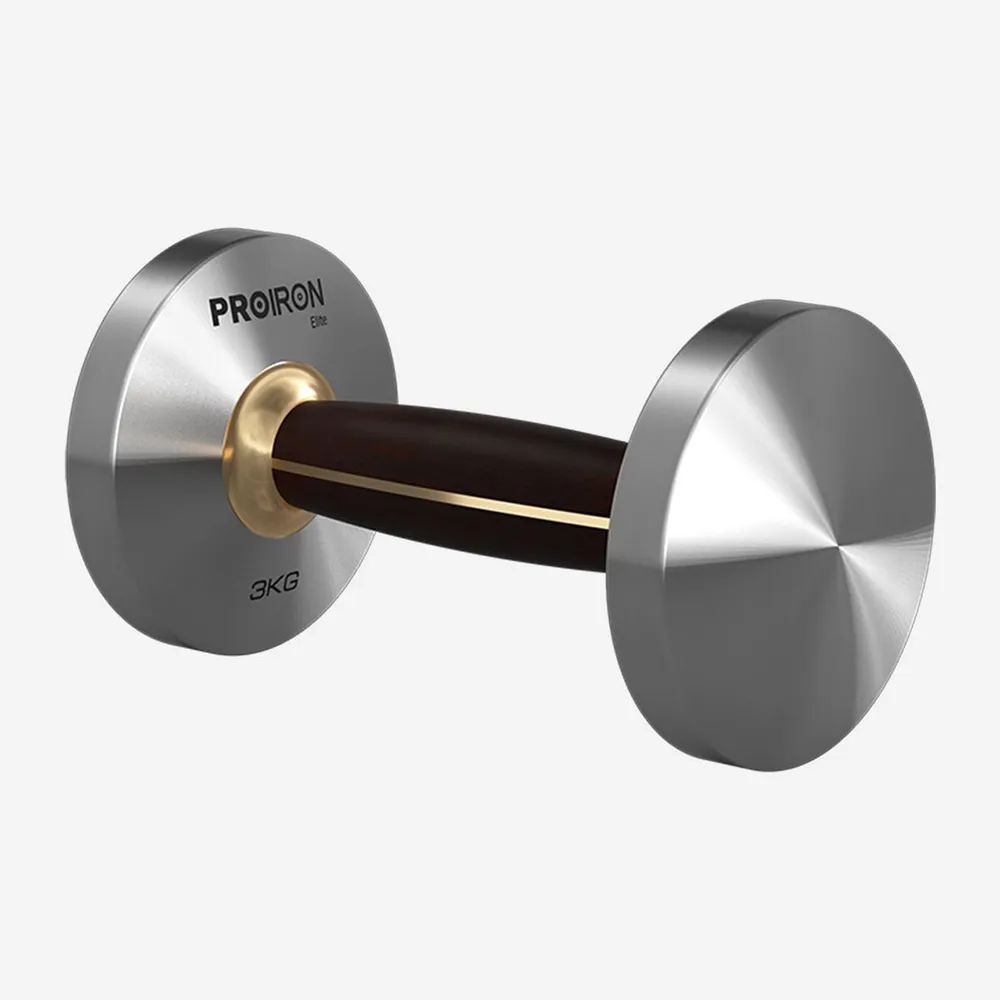 

Гантель PROIRON 3 кг сталь и черное дерево, PRO-СЧ