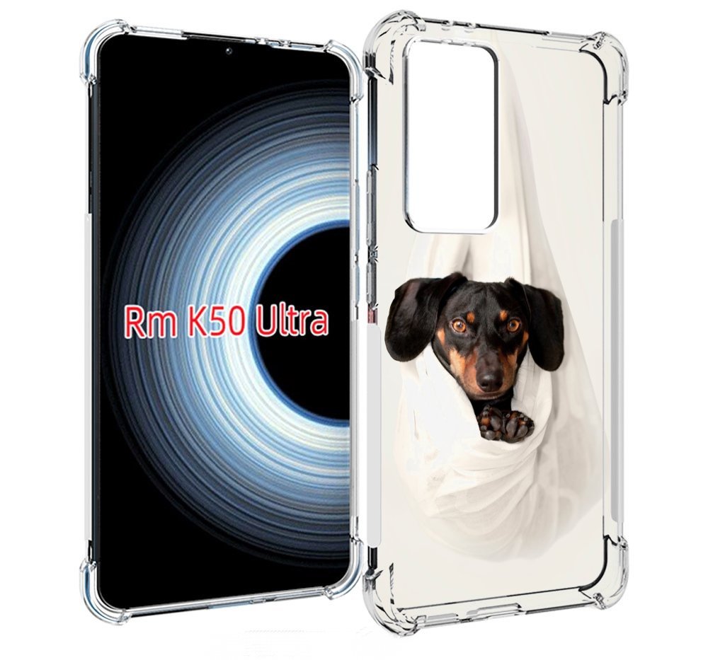 

Чехол MyPads такса собака для Xiaomi 12T / Redmi K50 Ultra, Прозрачный, Tocco